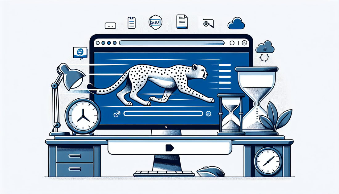 A sleek Shopify store interface showcasing optimized performance